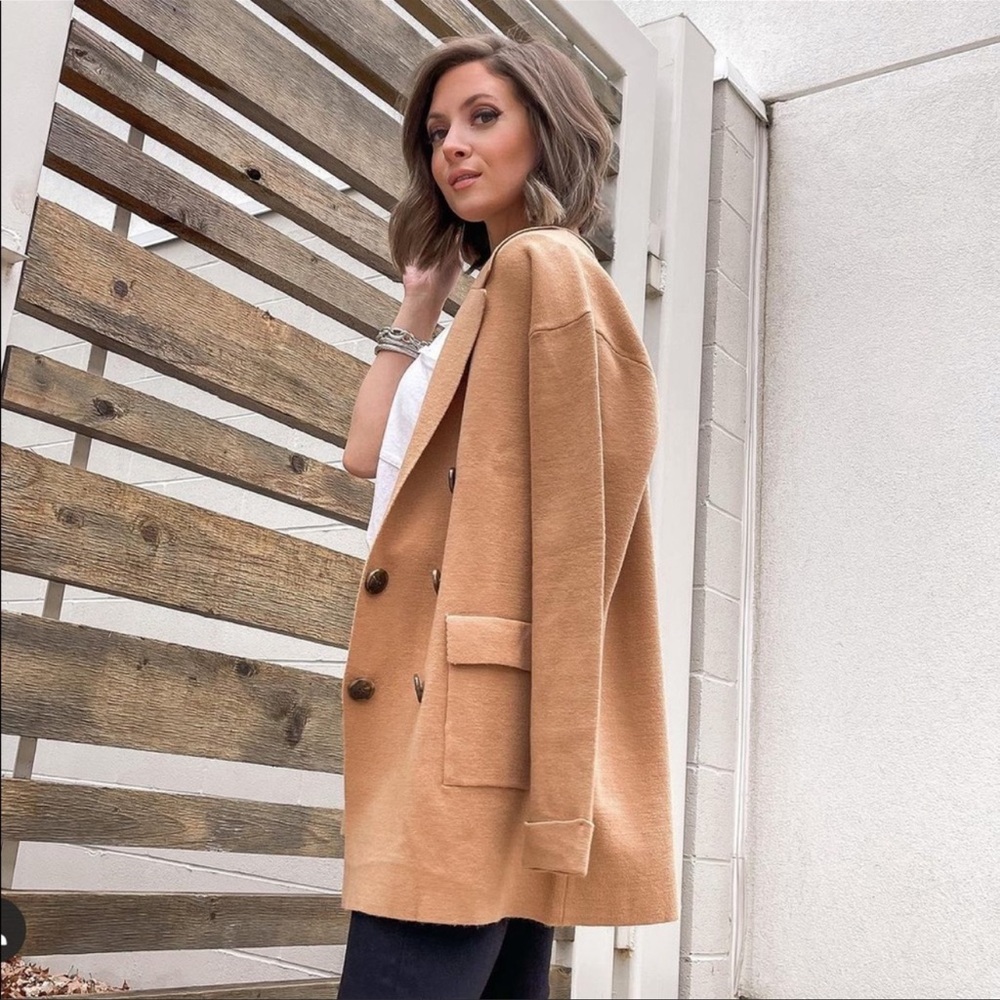 Polagram for Vici Pocketed Knit Blazer